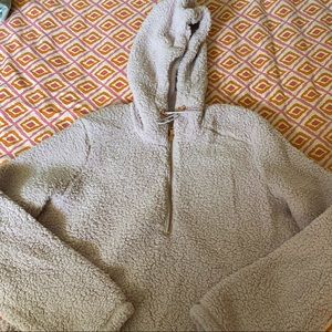 HOODIED LAVENDER SWEATER